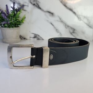 Genuine Leather Black Leather Belt for Men Made In Germany